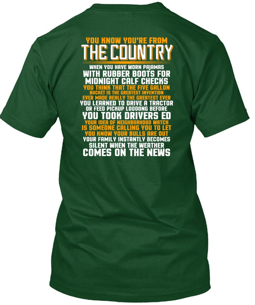 You're From The Country T Shirt, Being A Veteran T Shirt