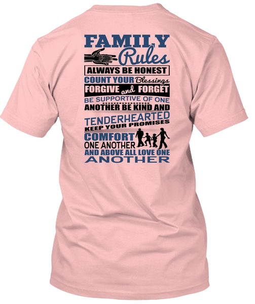 Family Rules T Shirt, I Love Papa T Shirt