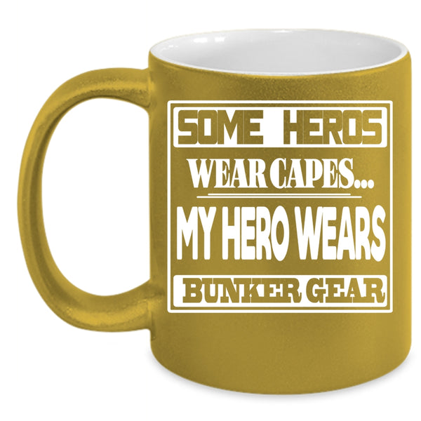 Bunker Gear Coffee Mug, Awesome Firefighters Coffee Cup