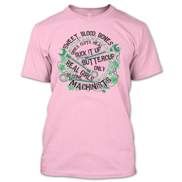 Sweet Blood Bones T Shirt, Coolest Mechanic Girls T Shirt