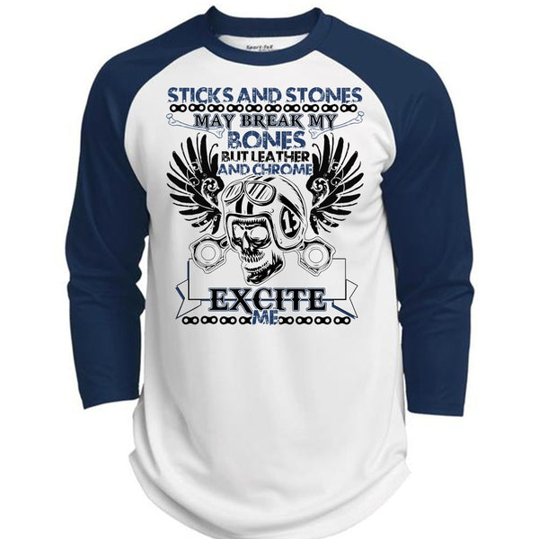 Sticks And Stones T Shirt, I Love Biker T Shirt, Awesome T-Shirts  (Polyester Game Baseball Jersey)