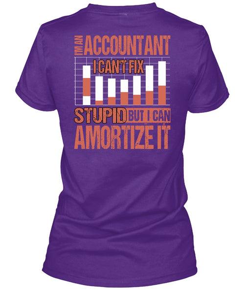 I'm An Accountant T Shirt, I Can't Fix Stupid T Shirt