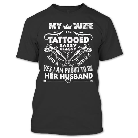 A black t-shirt with the shopify logo