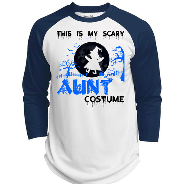 This Is My Scary Aunt Costume T Shirt, Wait For Halloween T Shirt, Awesome T-Shirts  (Polyester Game Baseball Jersey)
