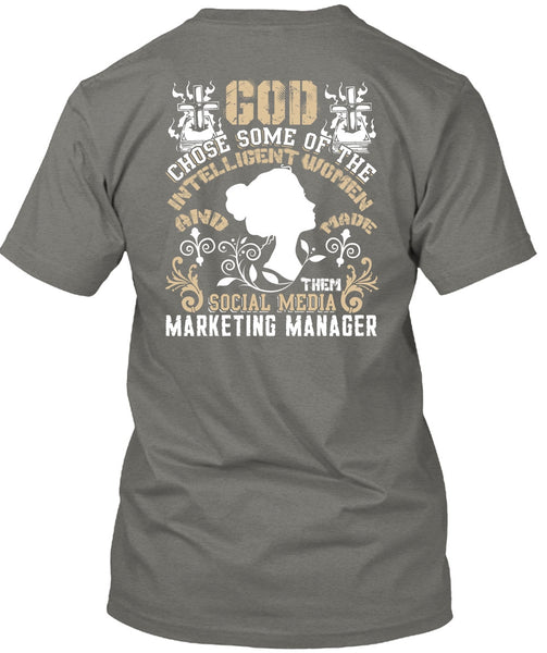 Social Media Marketing Manager T Shirt, Intelligent Women T Shirt