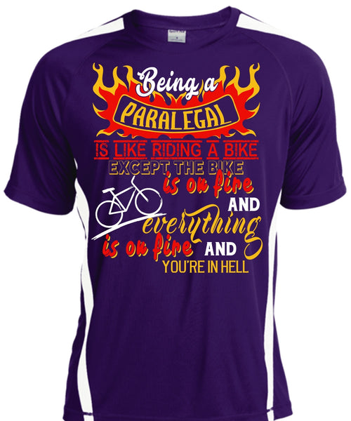 Being A Paralegal Is Like Riding A Bike T Shirt, Job T Shirt