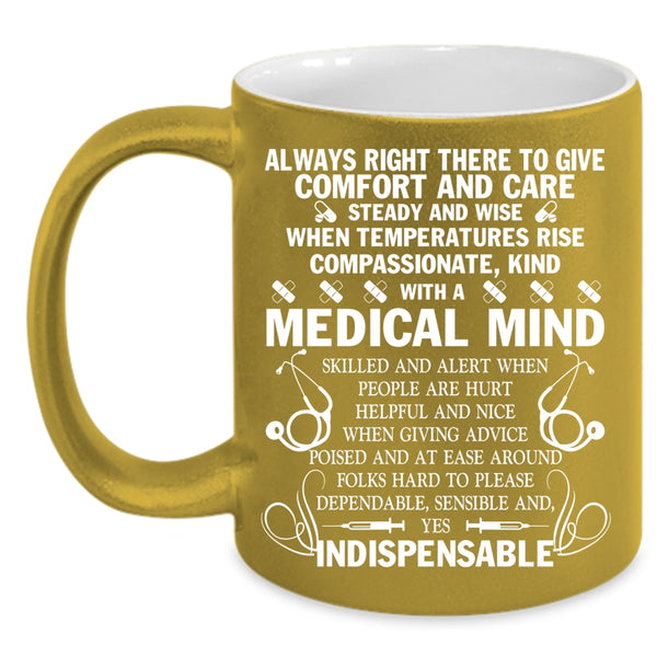 Kind With A Medical Mind Skilled Coffee Mug, Cool Nurses Coffee Cup