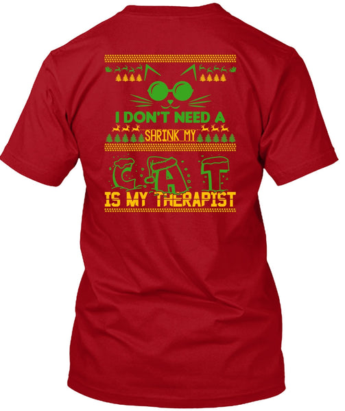 Shrink My Cat Is My Therapist T Shirt, I Love My Cat T Shirt