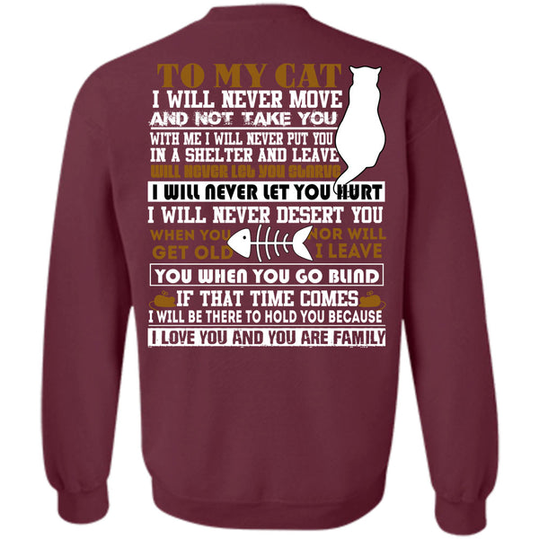 I Love You T Shirt, I Love My Cat Sweatshirt