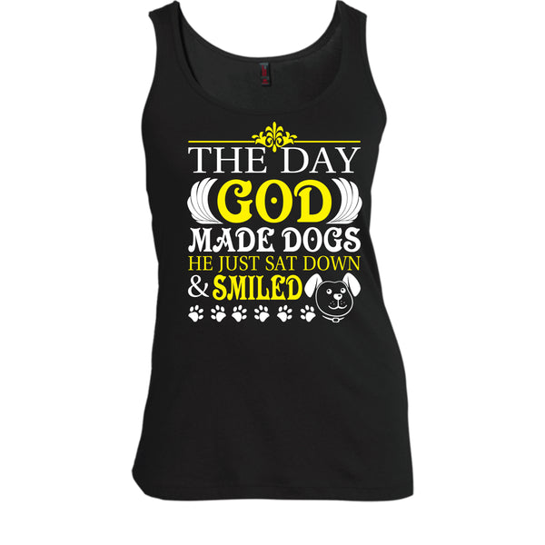 The Day God Made Dog T Shirt, He Just Sat Down & Smiled T Shirt, Cool T Shirt