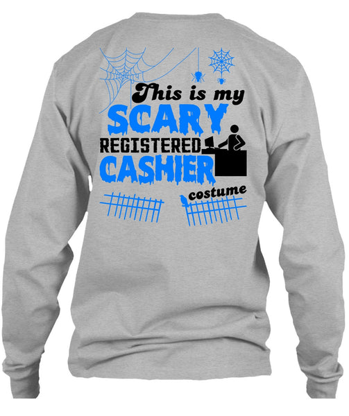 This Is My Scary Registered Cashier Costume T Shirt, Wait For Halloween T Shirt