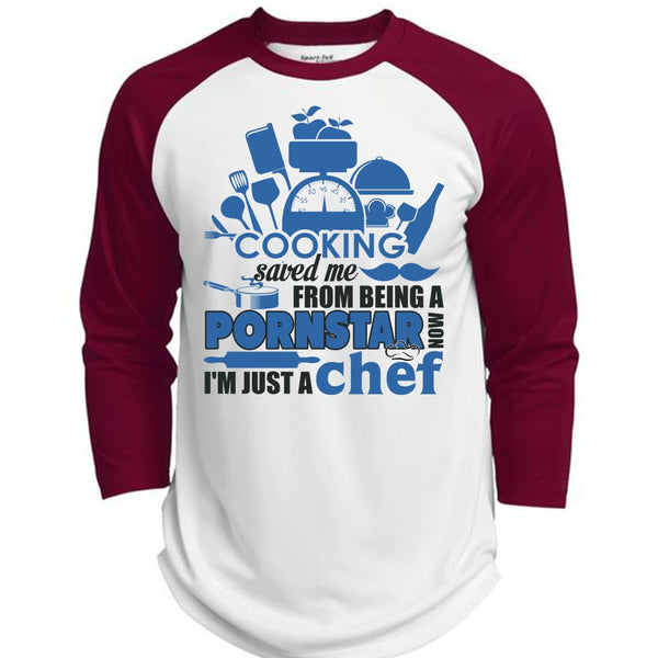 Cooking Saved Me T Shirt, I Love Cooking T Shirt, Awesome T-Shirts  (Polyester Game Baseball Jersey)