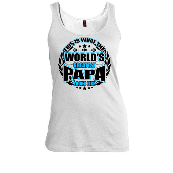 Worlds Greatest Papa T Shirt, Gift For Papa Tank Top
