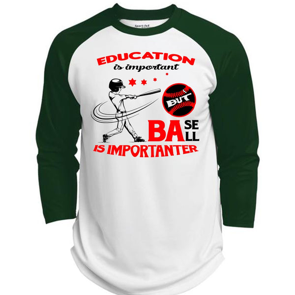 Education Is Important But Baseball Is Importanter T Shirt, My Favorite T Shirt  (Polyester Game Baseball Jersey)