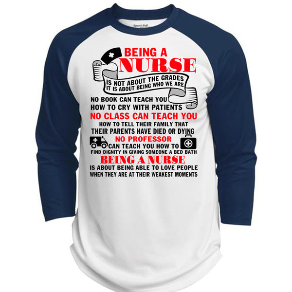 Being A Nurse T Shirt, I Love Nursing T Shirt, Awesome T-Shirts  (Polyester Game Baseball Jersey)