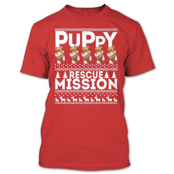 Puppy Rescue Mission T Shirt, Coolest Dog Lover T Shirt