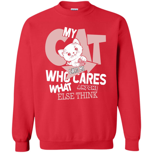 Who Cares What Anyone Else Think T Shirt, Coolest Cat Lover Sweatshirt