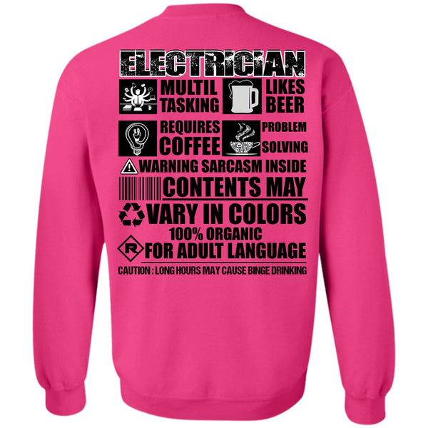 I Love Electrician T Shirt, Electrician Multi-tasking Sweatshirt