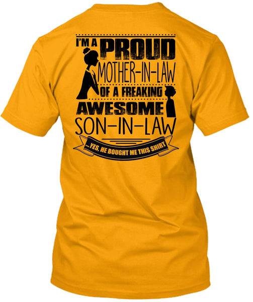 I'm A Proud Mother In Law T Shirt, I Love Mom T Shirt