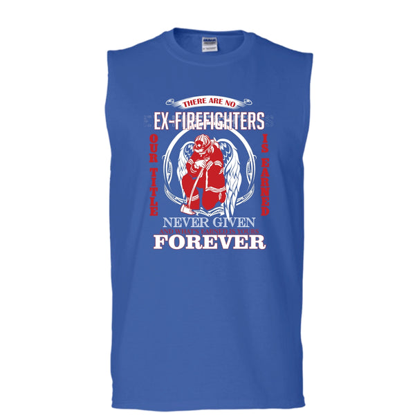 He Is The Fire In My Heart T Shirt, He Is My Firefighter T Shirt, Cool T Shirt (Men's Cotton Sleeveless)