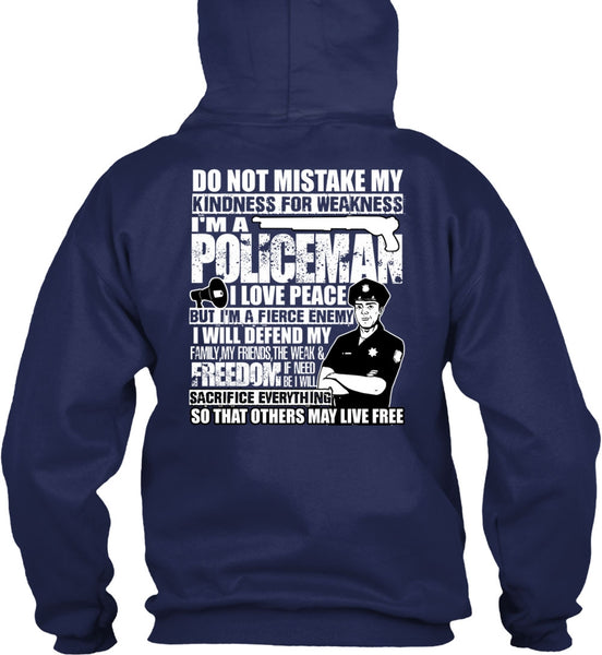 I'm A Policeman T Shirt, I Love Peace T Shirt