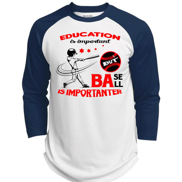 Education Is Important But Baseball Is Importanter T Shirt, My Favorite T Shirt  (Polyester Game Baseball Jersey)
