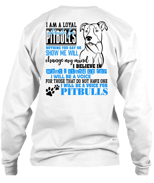 I Will Be A Voice For Pit Bulls T Shirt, I Love Dog T Shirt