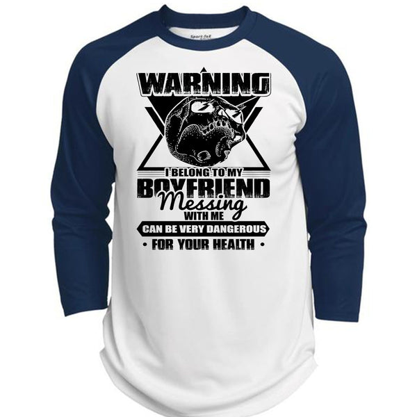 I Belong To My Boyfriend T Shirt, I Love Husband T Shirt, Awesome T-Shirts  (Polyester Game Baseball Jersey)