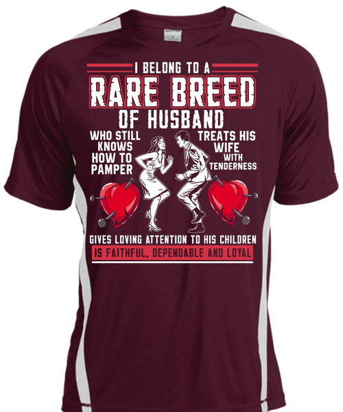 Rare Breed Of Husband T Shirt, Treats His Wife T Shirt, Cool Shirt