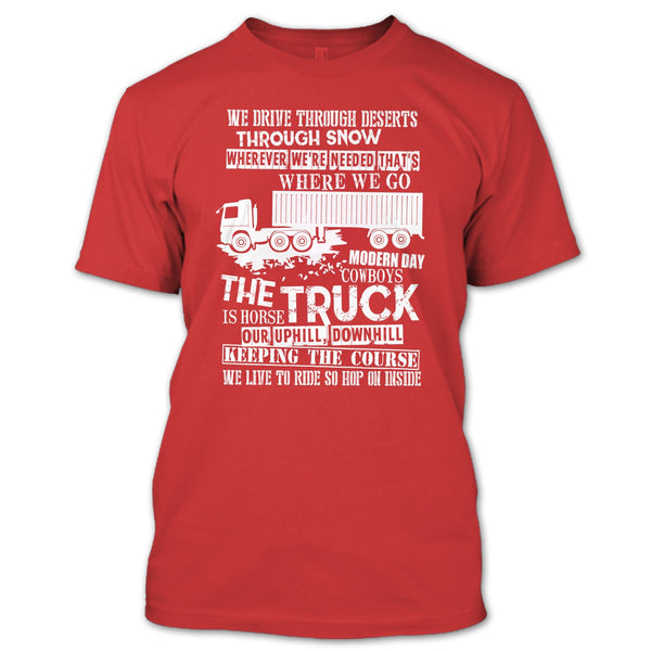 The Truck Is Horse T Shirt, Coolest Trucker T Shirt