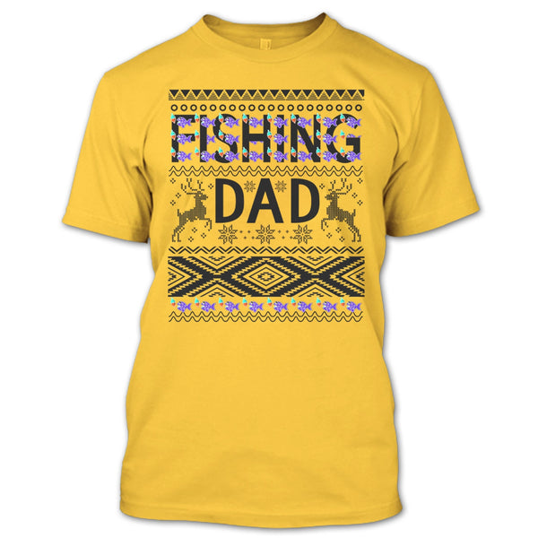 Fishing Dad T Shirt, Merry Christmas Gift T Shirt
