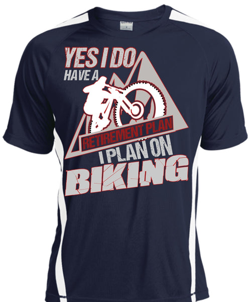 I Plan On Biking T Shirt, Retirement Plan T Shirt, Cool Shirt