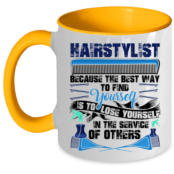 Cute Hairstylist Coffee Mug, Hairstylist Accent Mug