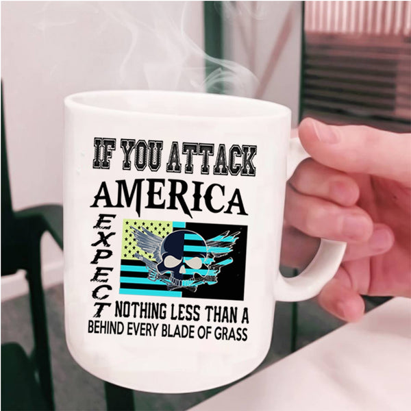 Cool Gift For American Coffee Mug, Cool American Flag Cup