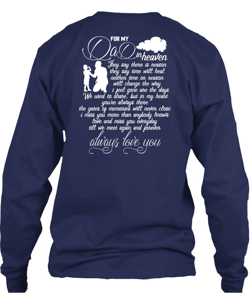For My Dad In Heaven T Shirt, Love You T Shirt