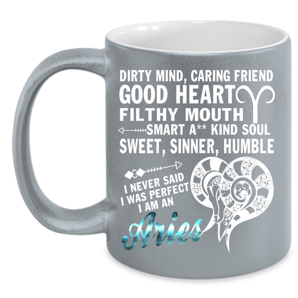 I Am An Aries Coffee Mug, Cute Zodiac Coffee Cup