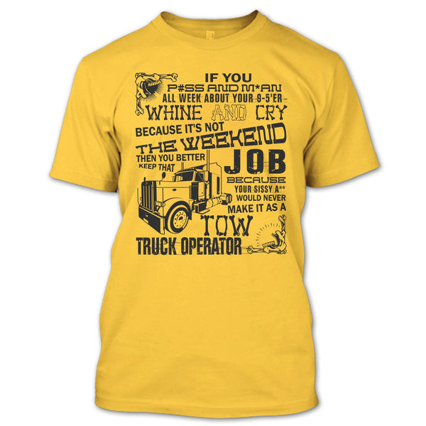 Tow Truck Operator T Shirt, Coolest Trucker T Shirt