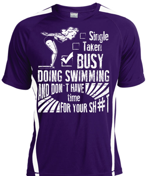 Busy Doing Swimming T Shirt, Being A Swimmer T Shirt, Cool Shirt
