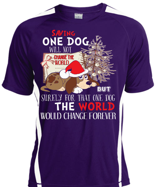 Saving One Dog Will Not Change The World T Shirt, I Love Christmas T Shirt, Cool Shirt