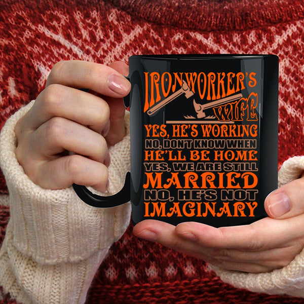 Ironworker's Wife Coffee Mug, Just Married Coffee Cup