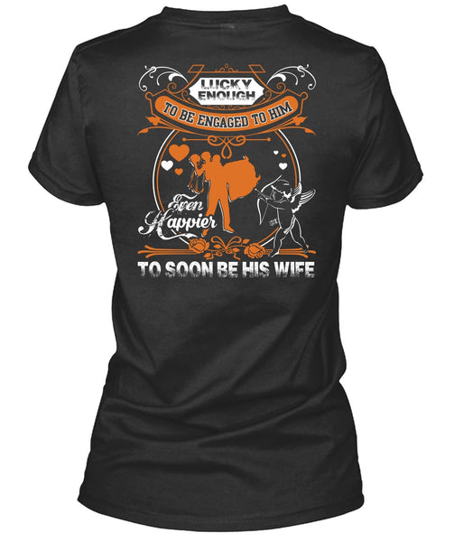 A black t-shirt with the shopify logo