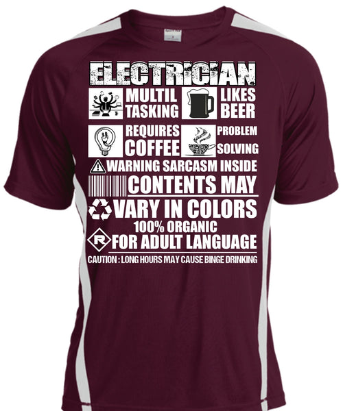Electrician Multi-tasking T Shirt, Likes Beer T Shirt, Cool Shirt