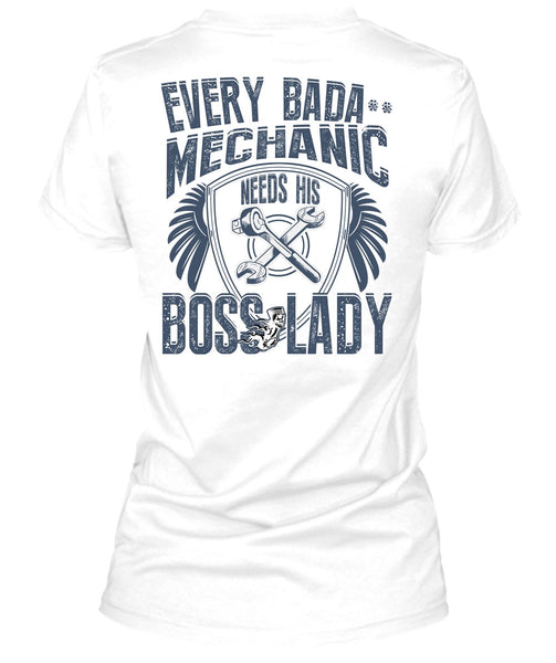 Mechanic Needs His Boss Lady T Shirt, I Love Mechanic T Shirt