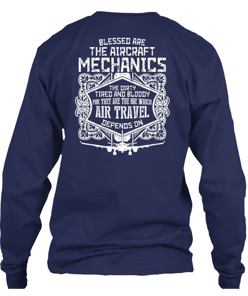 Blessed Are The Aircraft Mechanics T Shirt, Air Travel T Shirt
