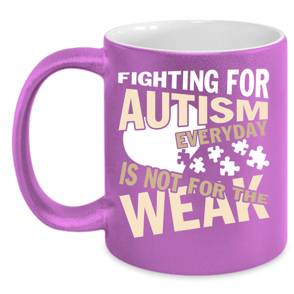 Fighting For Autism Everyday Coffee Mug, Cute Autism Child Coffee Cup