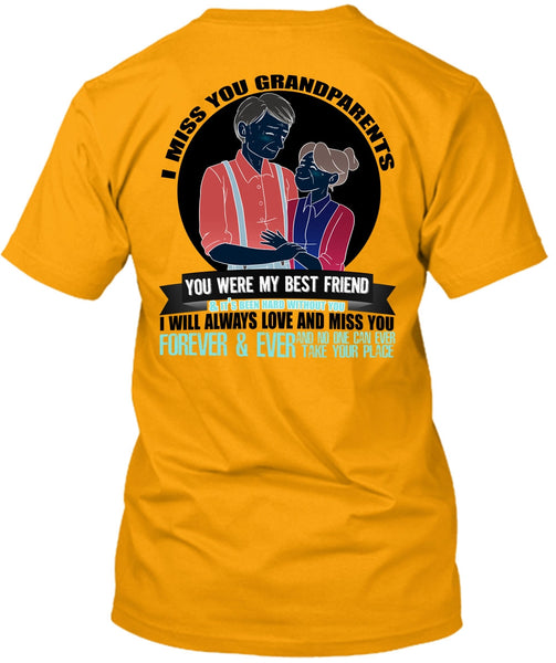 I Miss You Grandparents T Shirt, I Love Nana T Shirt