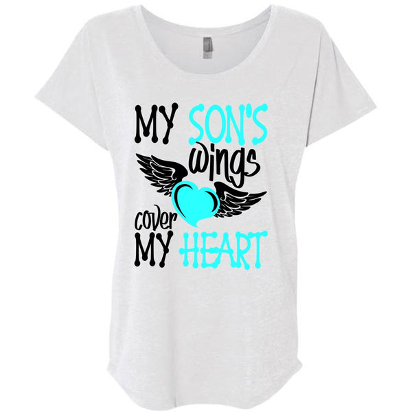 My Son's Wings Cover My Heart T Shirt, I Love Son T Shirt, Awesome T-Shirts