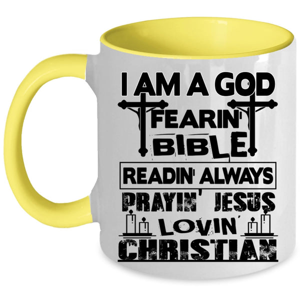 Awesome Coffee Mug, I Am A Loving Christian Accent Mug