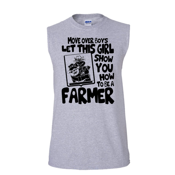 Let This Girl T Shirt, Coolst Farmer Girls T Shirt, Awesome t-shirts (Men's Cotton Sleeveless)