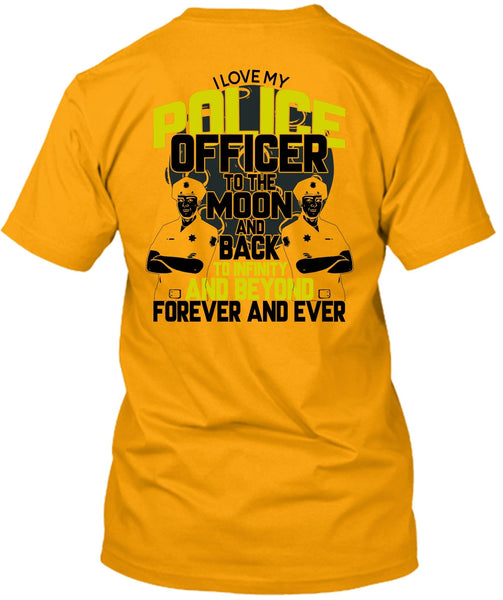 I Love My Police Officer T Shirt, I Love Police T Shirt